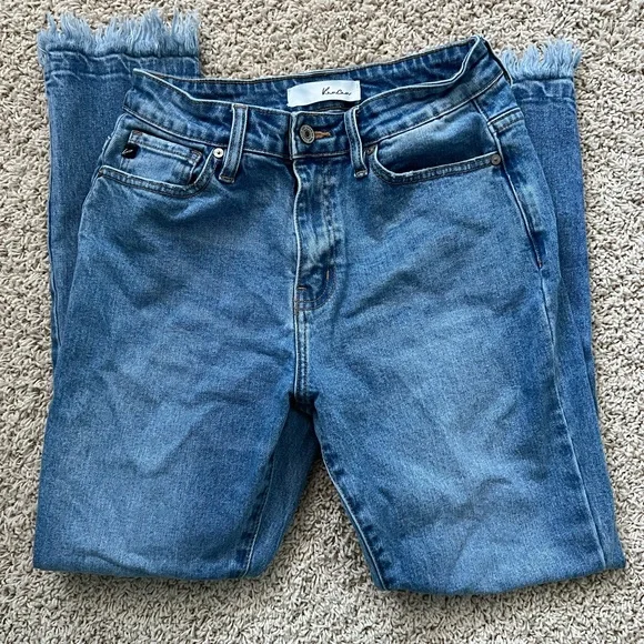 🎉HP 7/6!🎉KanCan Womens Skinny Fringe Size 5, Size 26 Jeans - Picture 2 of 6